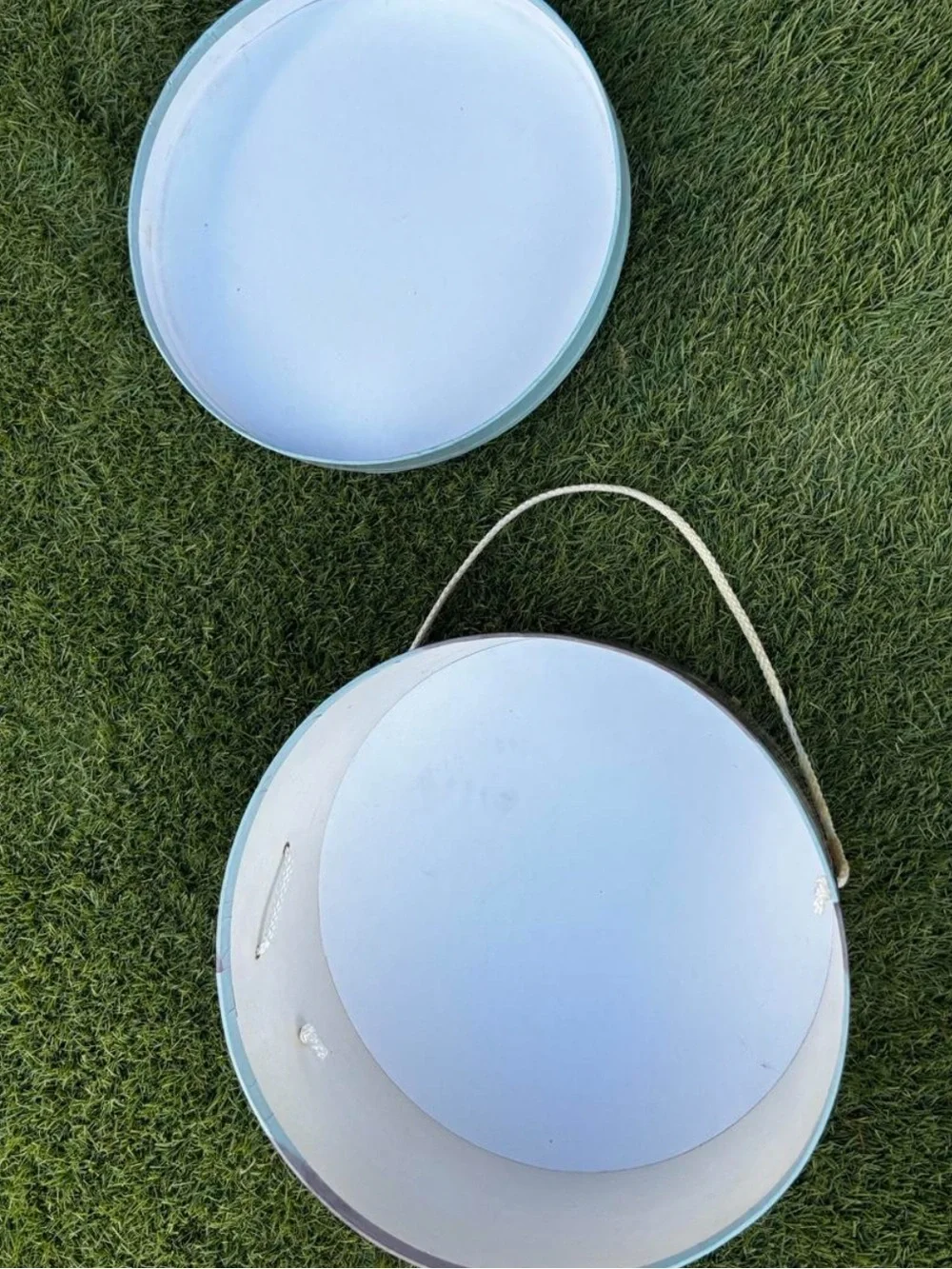 Round Floral Scenic Hat Box